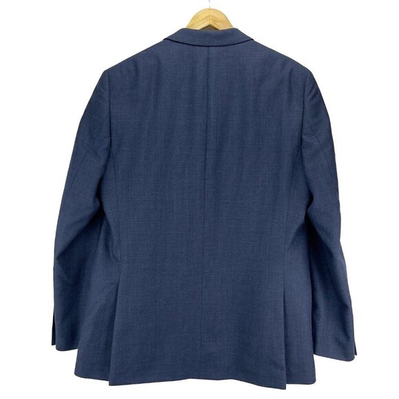 TED BAKER LONDON No Ordinary Joe Wool Blend Singe Breasted Blue Blazer Size 44L - Picture 4 of 9